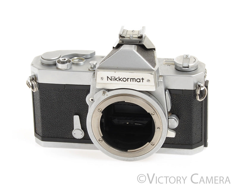 Nikon Nikkormat FT-N FTN Chrome 35mm Film Camera Body [EXC] - Victory Camera