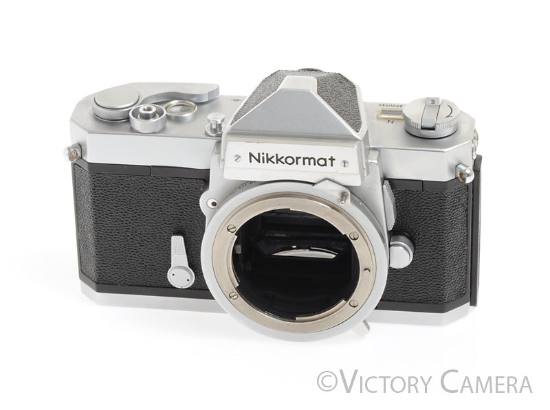 Nikon Nikkormat FT-N FTN Chrome 35mm Film Camera Body -Clean, Good Seals- - Victory Camera