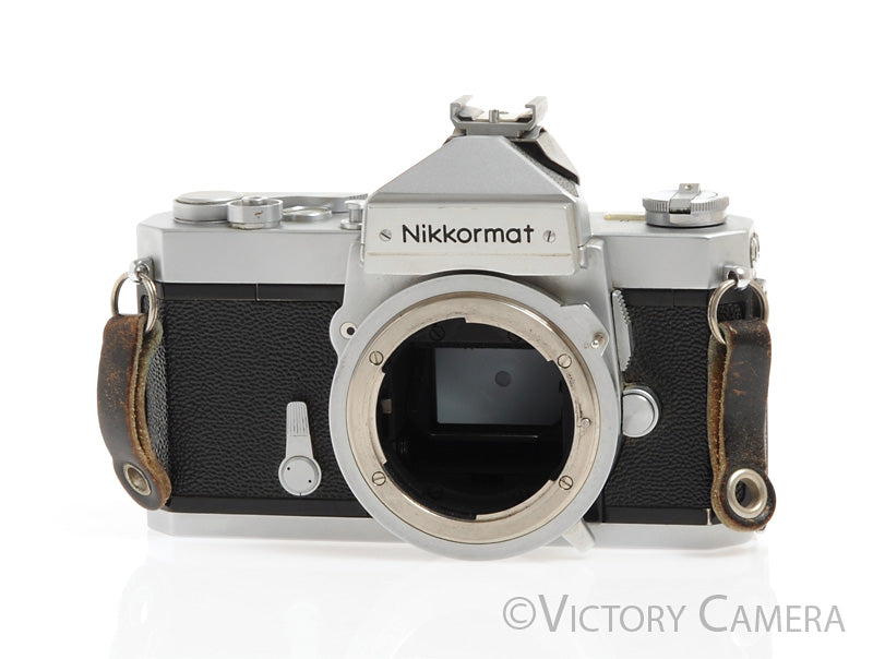 Nikon Nikkormat FT-N FTN Chrome 35mm Film Camera Body -Good Seals- [EXC] - Victory Camera