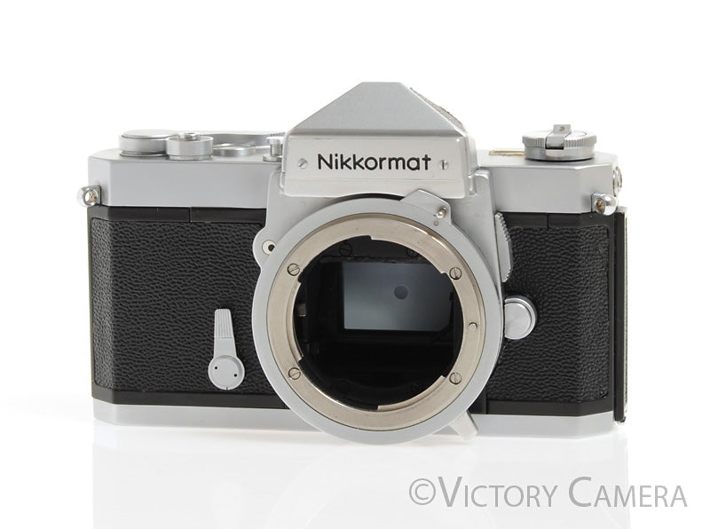 Nikon Nikkormat FT-N FTN Chrome 35mm Film Camera Body -Clean, Good Seals- - Victory Camera