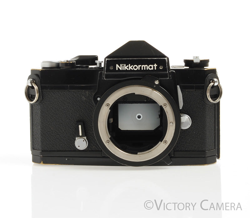 Nikon Nikkormat FTN Black 35mm SLR Camera Body -No Meter- [BAR] - Victory Camera