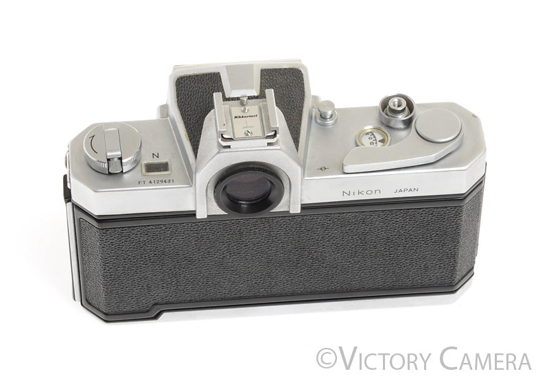 Nikon Nikkormat FT-N FTN Chrome 35mm Film Camera Body [EXC] - Victory Camera
