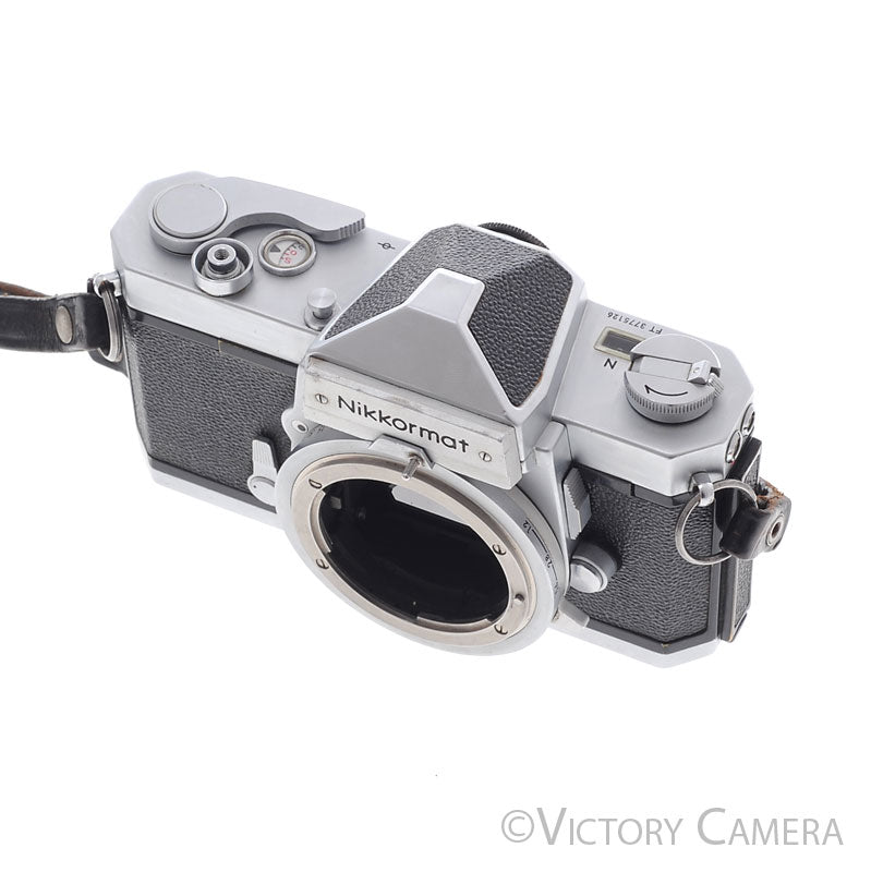 Nikon Nikkormat FT-N FTN Chrome 35mm Film Camera Body (no meter) [EXC-] - Victory Camera