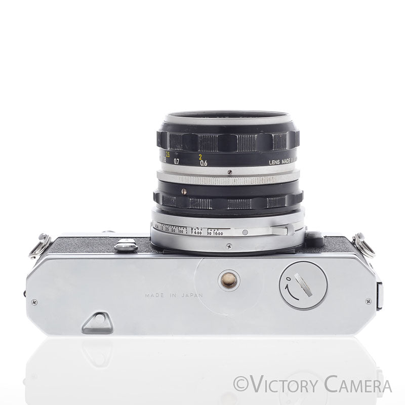 Nikon Nikkormat FT2 Chrome 35mm SLR w/ 50mm f2 Prime Lens [EXC]