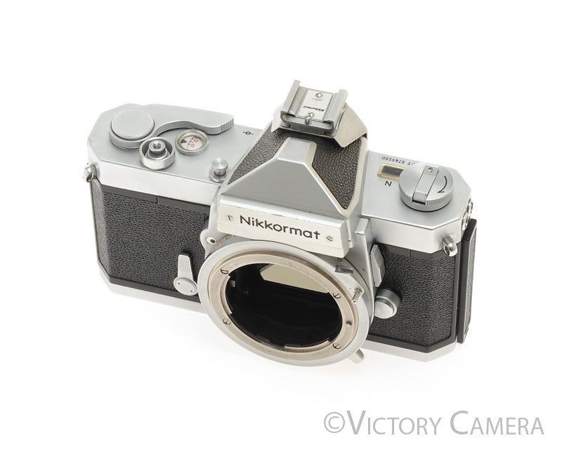 Nikon Nikkormat FT-N FTN Chrome 35mm Film Camera Body [EXC] - Victory Camera
