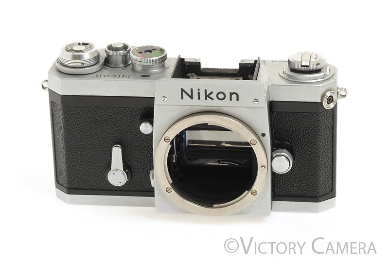 Nikon F Chrome 35mm Film Camera Body (only)  [EXC-] - Victory Camera