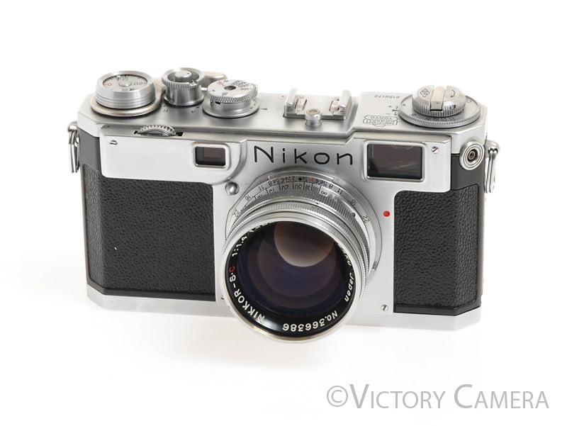 ニコン Nikon S2 + NIKKOR-S・C 5cm F1.4 Nikon S2 Rangefinder Camera w/ Nikkor-S.C. 5cm F1.4 Lens [Good]