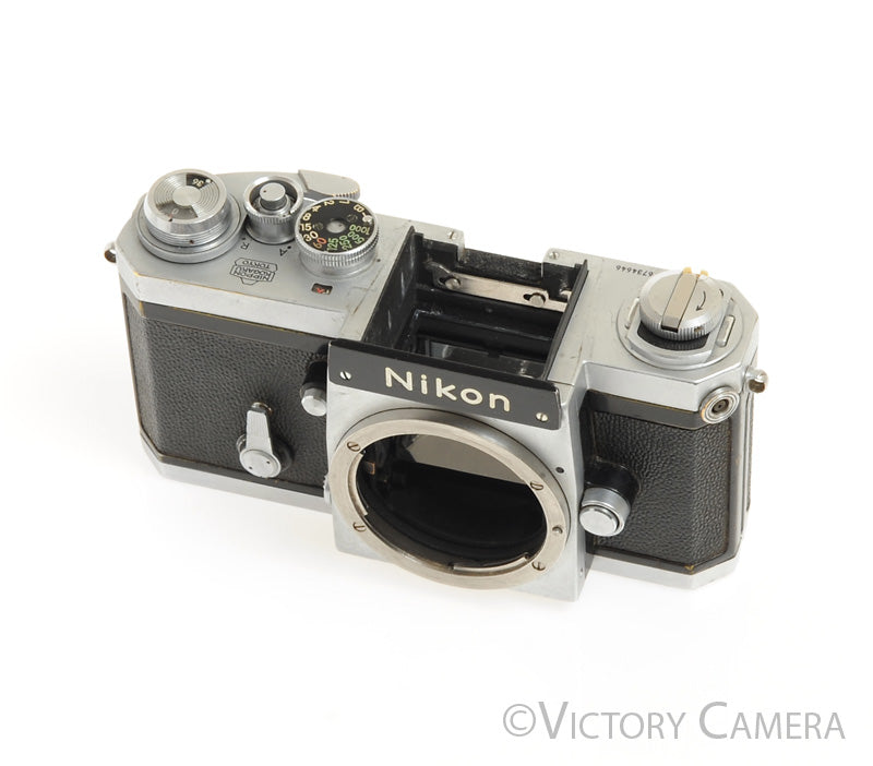 Nikon F Chrome 35mm Film Camera Body (only) [EXC-] - Victory Camera