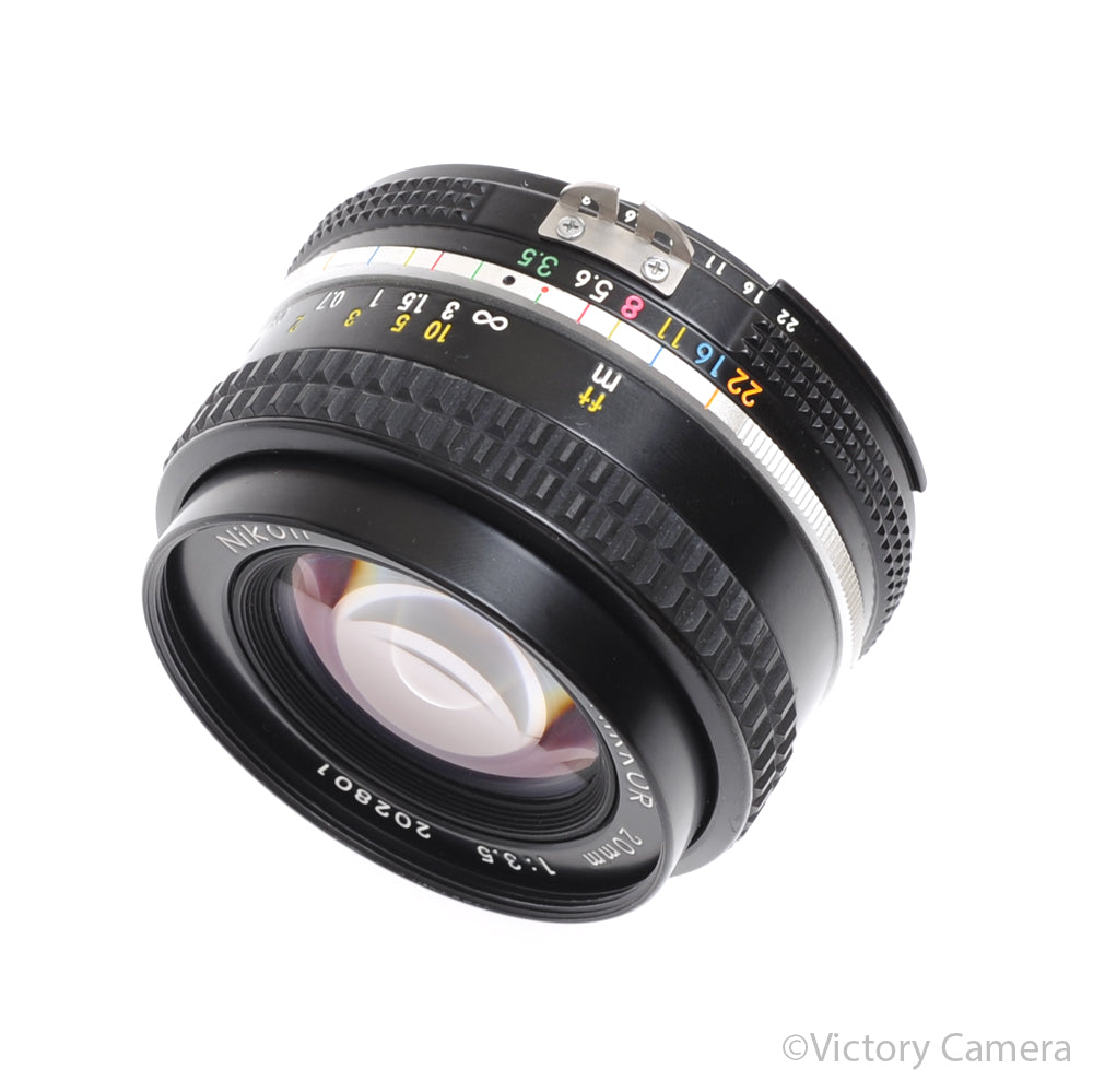 Nikon Nikkor 20mm f3.5 AI Compact Wide Angle Lens [EXC+]