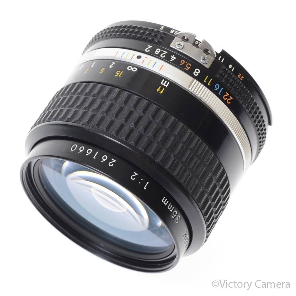 Nikon Nikkor 35mm f2.0 AI-S Manual Focus Wide Angle Lens [EXC] image 1