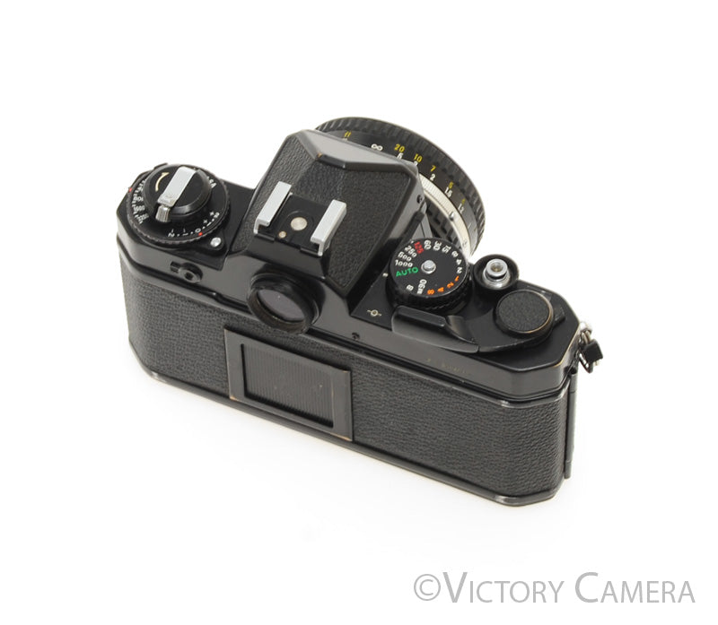 Nikon FE Black 35mm Film SLR Camera 50mm f1.8 Lens -New Seals- [EXC] - Victory Camera