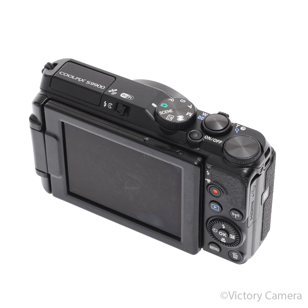 Nikon CoolPix S9900 16MP Black Digital Point & Shoot Camera [EXC-] - Victory Camera