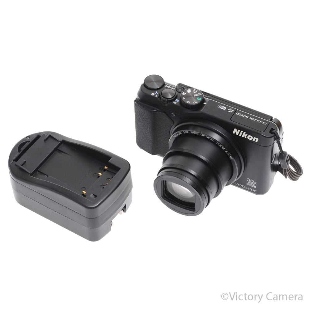 Nikon CoolPix S9900 16MP Black Digital Point & Shoot Camera [EXC-] - Victory Camera