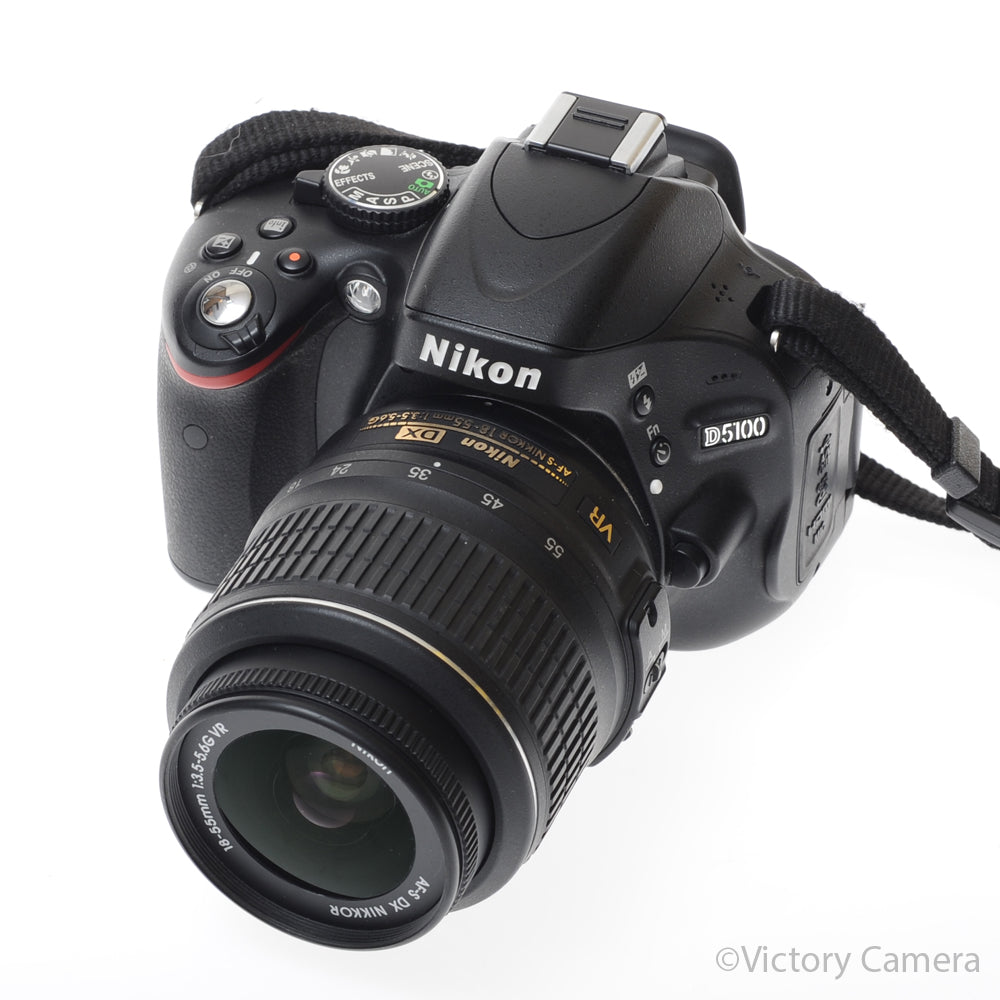 Nikon D5100 16.2MP DSLR w/ 18-55mm F3.5-5.6 AF-S G VR Zoom Lens - [EXC+] image 2