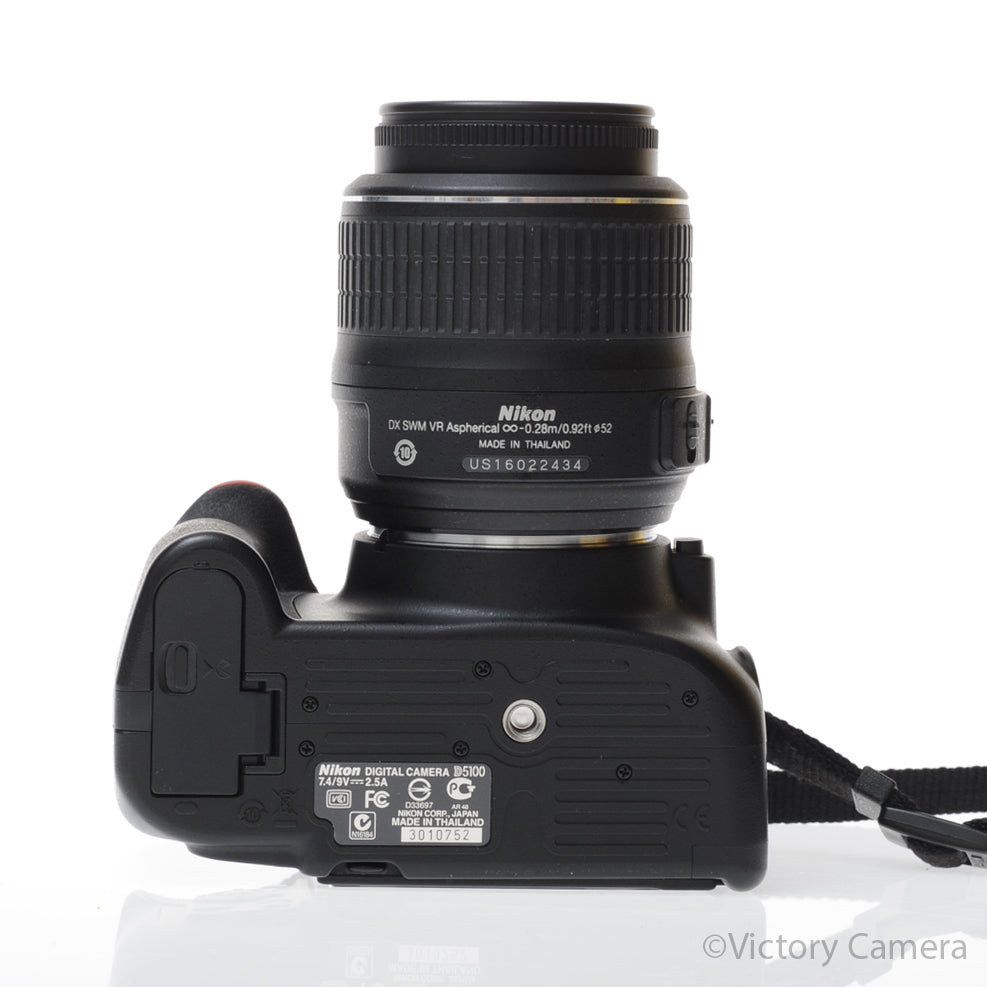 Nikon D5100 16.2MP DSLR w/ 18-55mm F3.5-5.6 AF-S G VR Zoom Lens - [EXC+] image 4