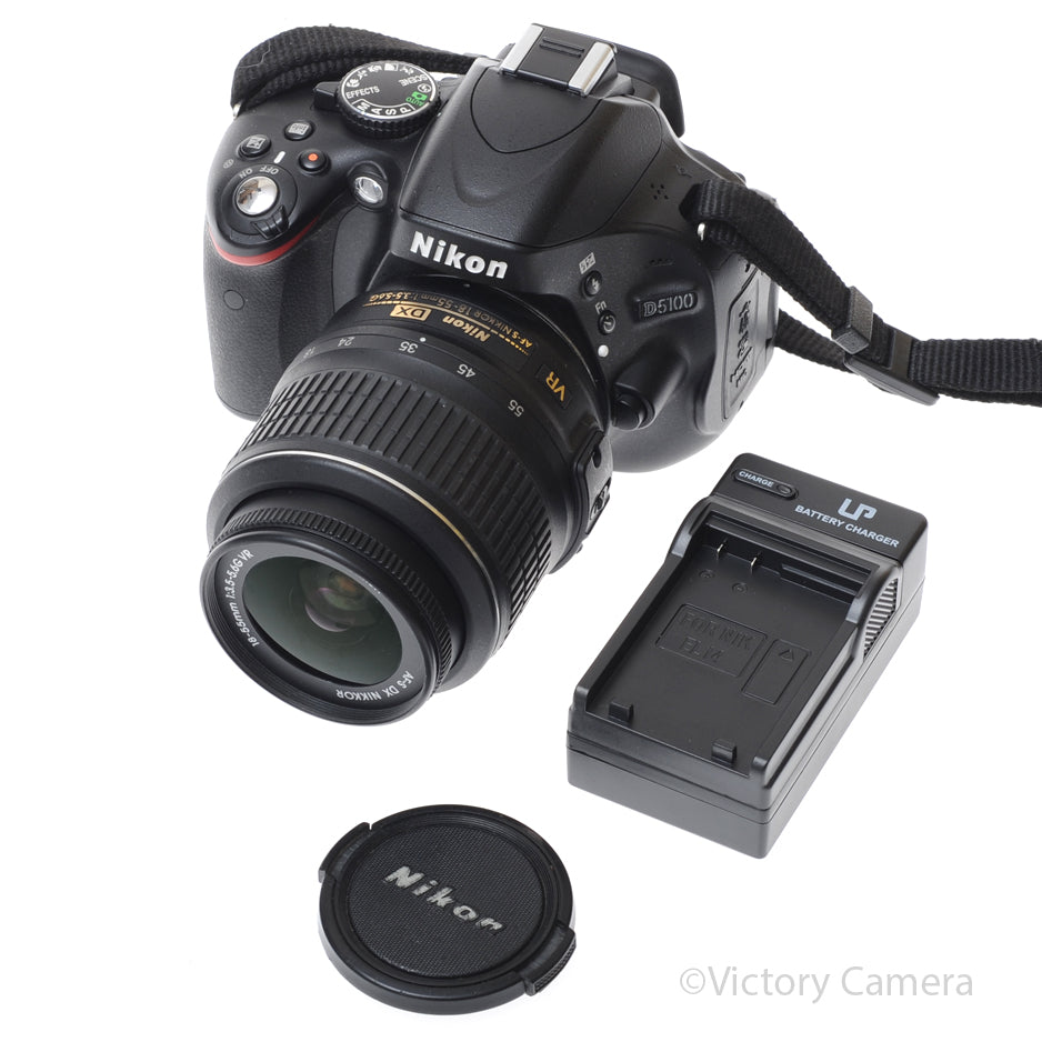 Nikon D5100 16.2MP DSLR w/ 18-55mm F3.5-5.6 AF-S G VR Zoom Lens - [EXC+] image 5