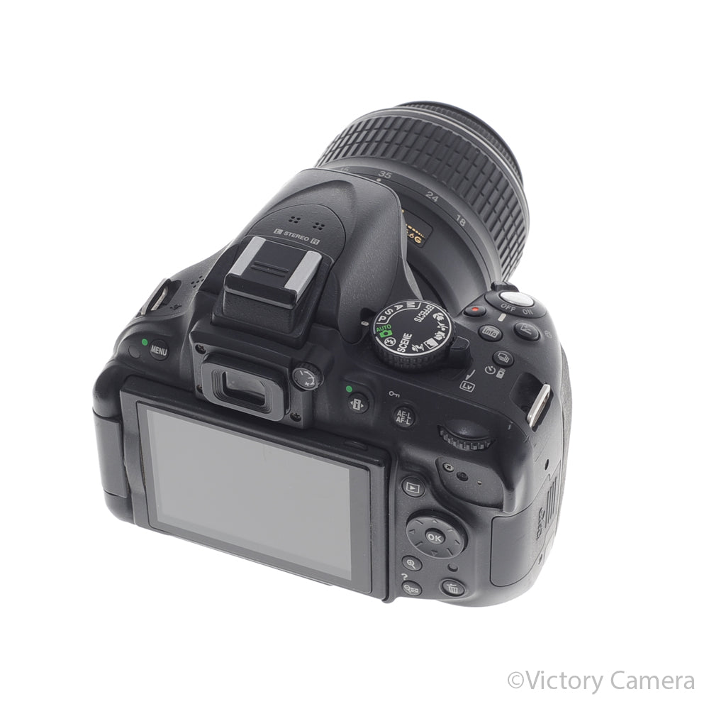 Nikon D5200 Black 24.1MP DSLR w/ 18-55mm Lens ~15,649 Shutter [EXC-] image 3