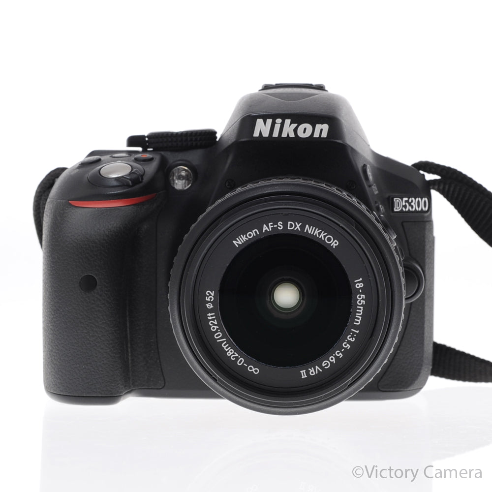 Nikon D5300 Black 24.2MP Digital SLR Camera w/ 18-55mm Zoom Len [EXC+] image 1
