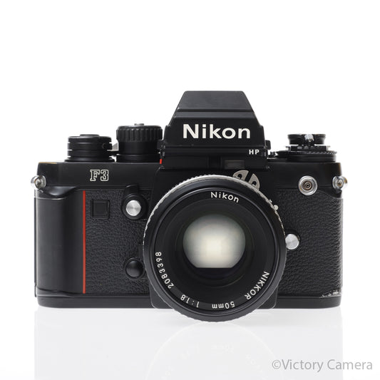 Nikon F3P HP F3PHP 35mm Film Camera w/ Nikon 50mm f1.8 AI-S Lens [EXC-] image 1