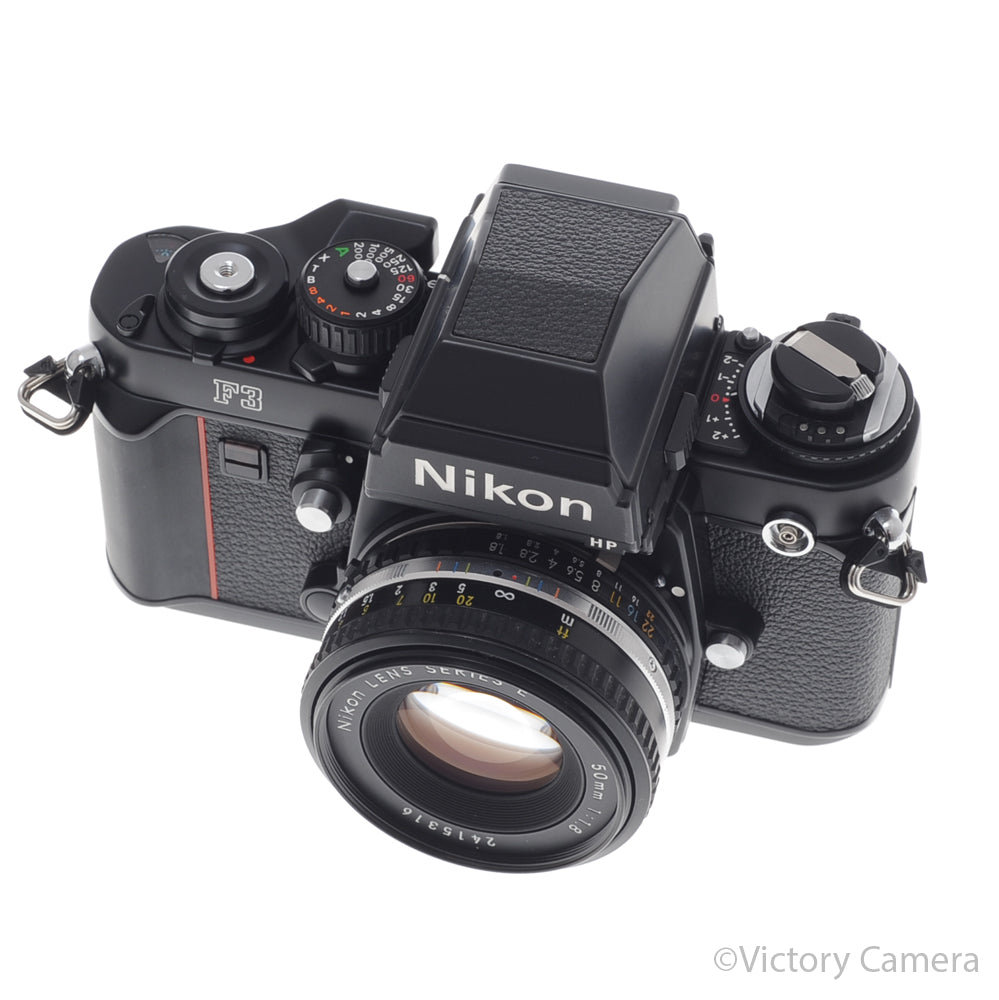 Nikon F3 HP F3HP 35mm Film Camera w/ Nikon 50mm f1.8 AI-S Lens [EXC+] image 2