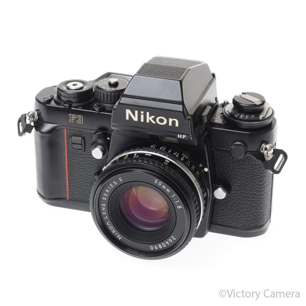 Nikon F3 HP F3HP 35mm Film Camera w/ Nikon 50mm f1.8 AI-S Lens [EXC] image 2