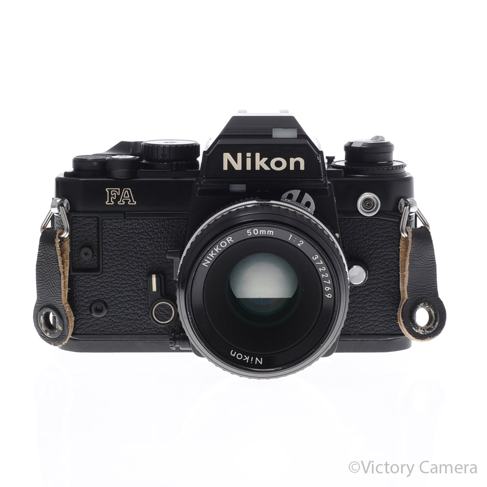 Nikon FA Black Camera Body w/ Matrix Metering and 50mm f2 Lens [EXC] image 1