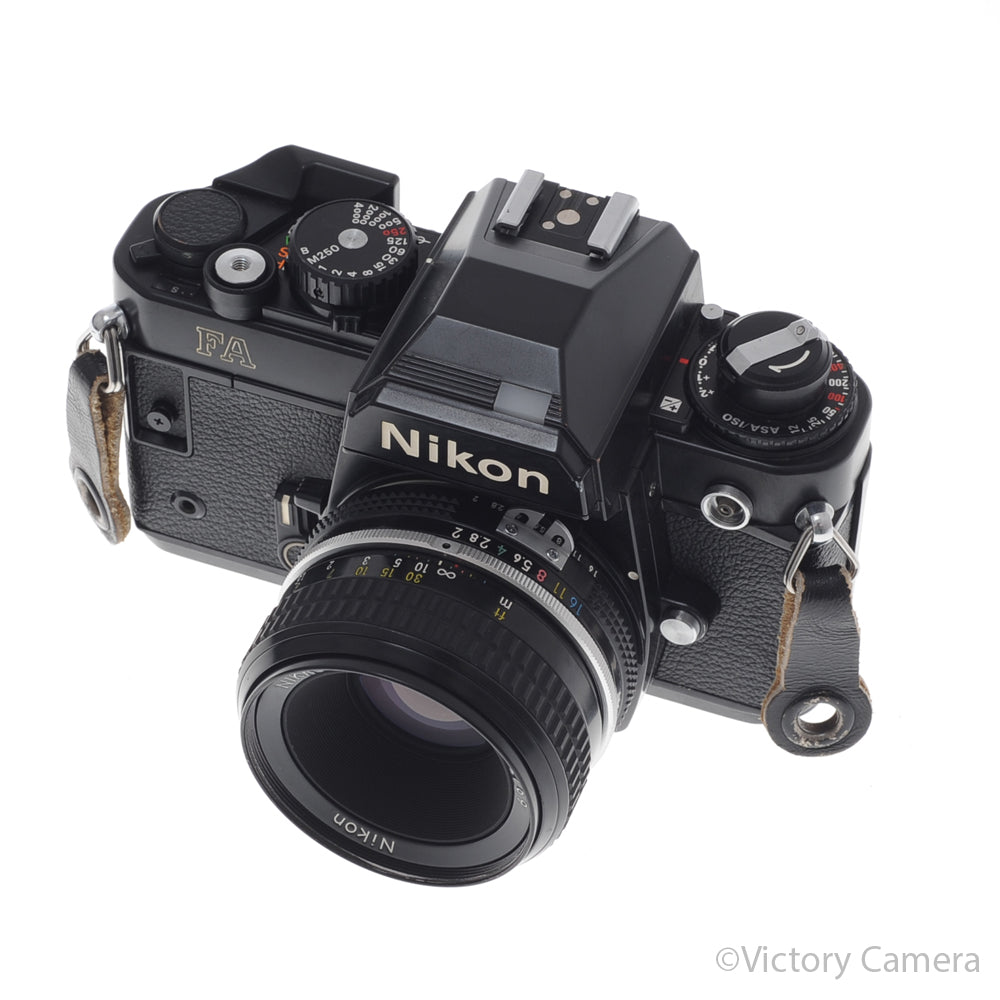 Nikon FA Black Camera Body w/ Matrix Metering and 50mm f2 Lens [EXC] image 2