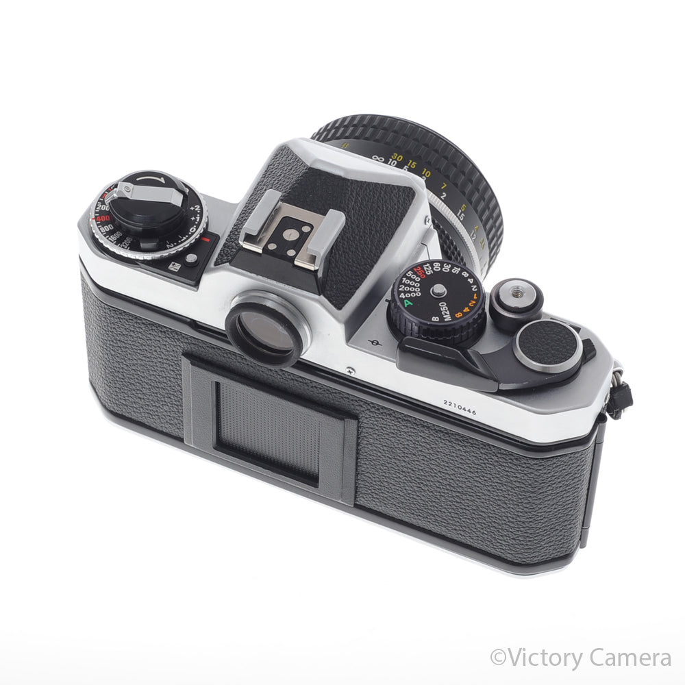 Nikon FE-2 FE2 Black 35mm Camera with 50mm f1.8 AI-s Lens [EXC+] image 3