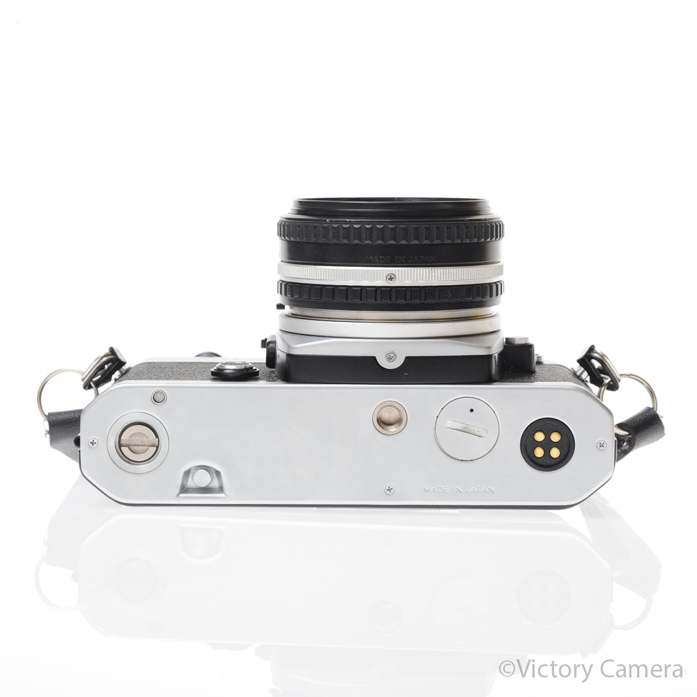Nikon FE Chrome 35mm Film Camera 50mm f1.8 Lens [EXC+] image 4