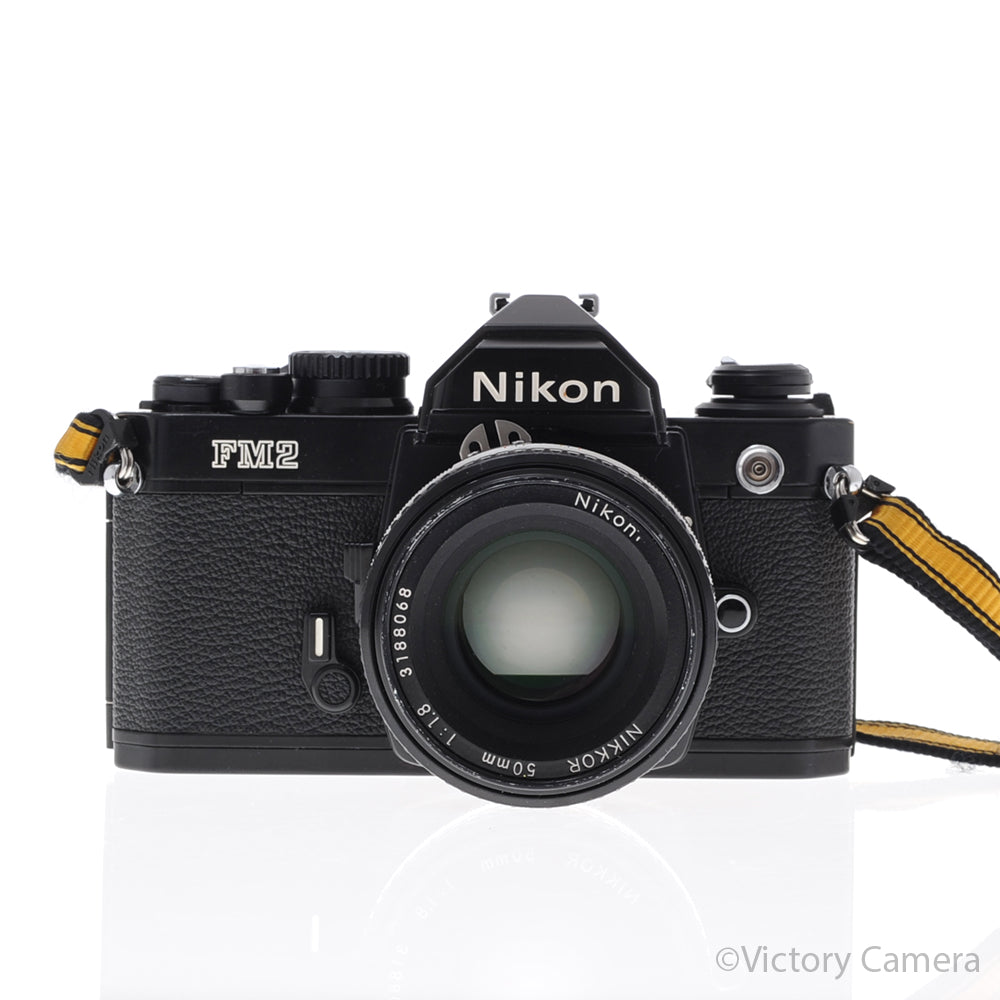 Nikon FM2-N FM2N Black Camera Body w/ 50mm f1.8 AI Lens [EXC] - Victory Camera