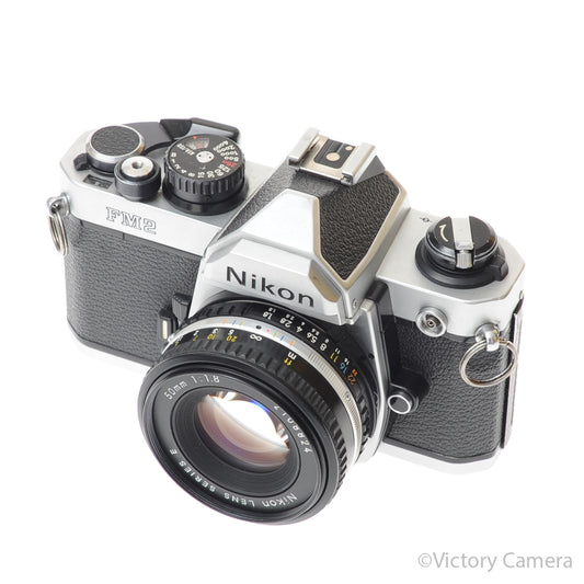 Nikon FM2-N 35mm Chrome Film SLR w/ Nikon 50mm f1.8 AI-s Lens [EXC] - Victory Camera