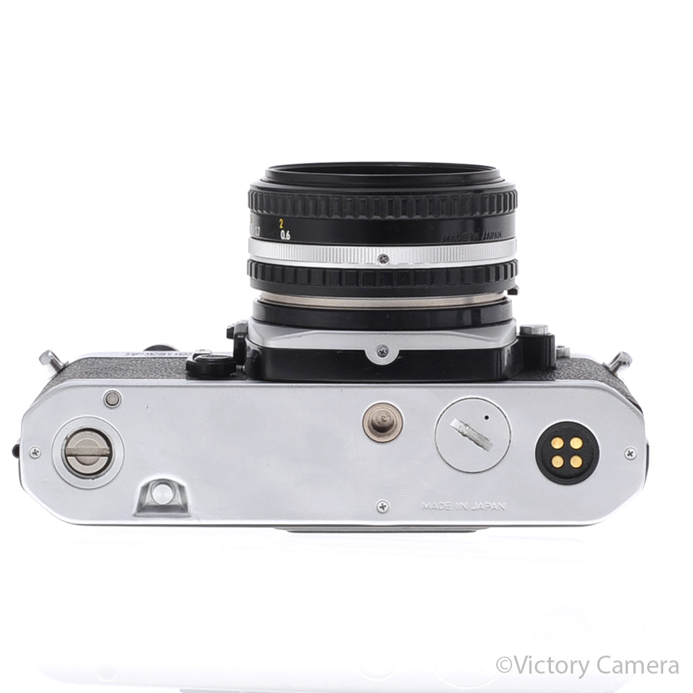 Nikon FM2 35mm Chrome Film SLR w Nikon 50mm f1.8 AI-S Lens [EXC+] - Victory Camera
