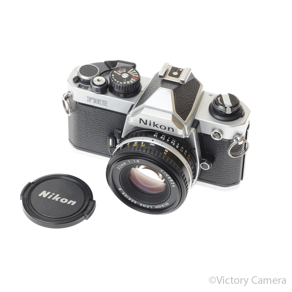 Nikon FM2-N 35mm Chrome Film SLR w/ Nikon 50mm f1.8 AI-s Lens [EXC] - Victory Camera