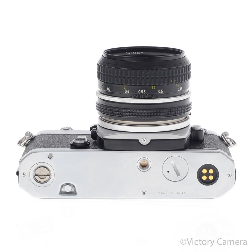 Nikon FM Chrome 35mm Film Camera w/ 50mm f2 AI Lens [EXC+] image 4