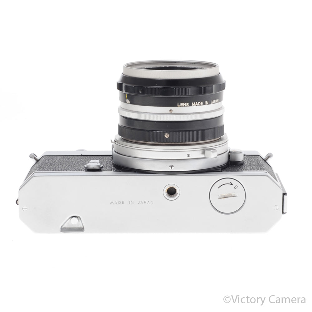 Nikon Nikkormat FT Chrome 35mm Camera w/ 50mm f2 Lens + C [EXC+] image 4