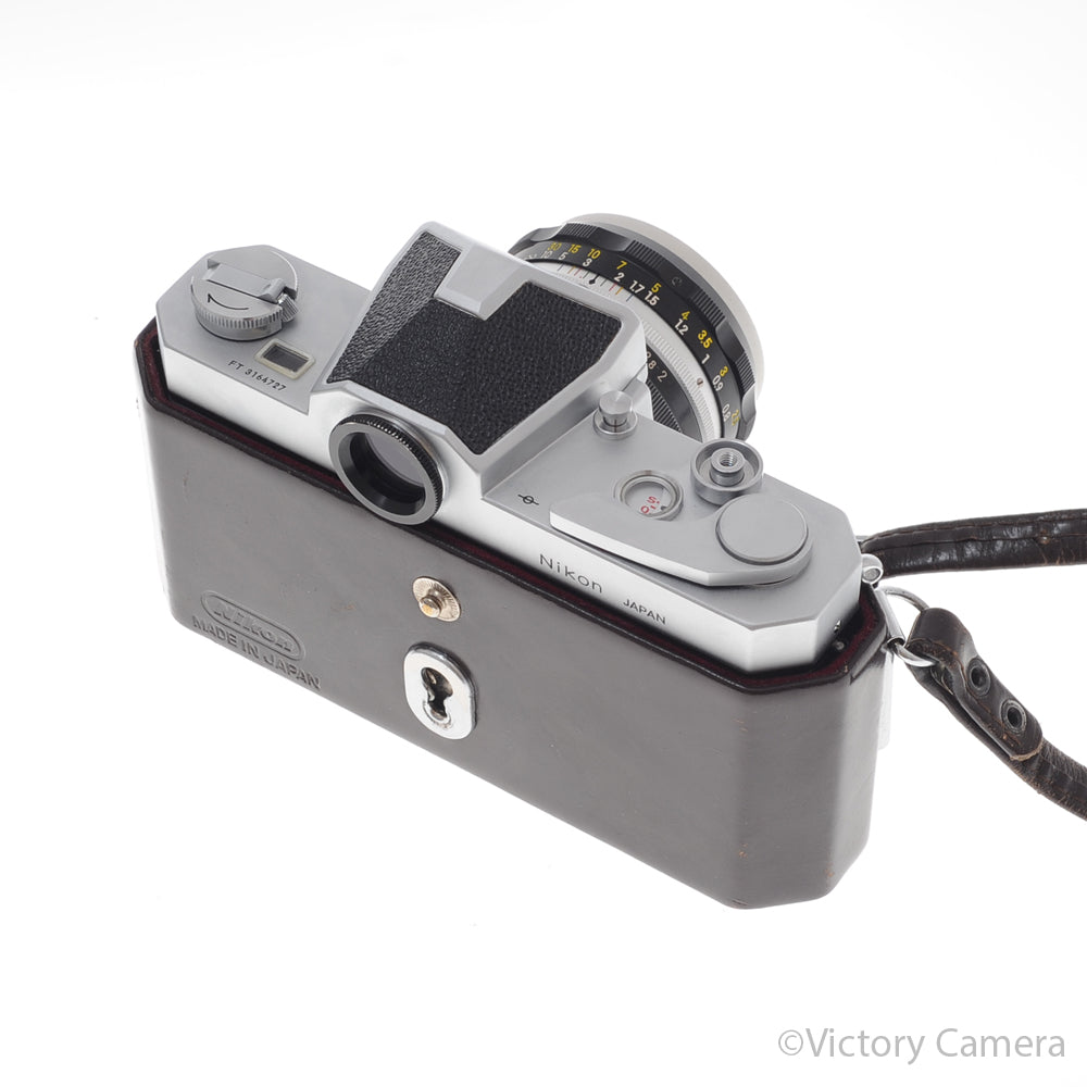 Nikon Nikkormat FT Chrome 35mm Camera w/ 50mm f2 Lens + C [EXC+] image 6