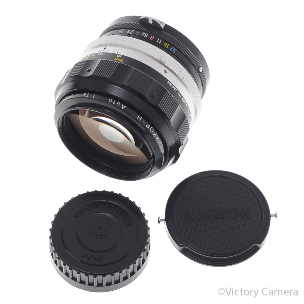 Nikon Nikkor-H Auto 85mm f1.8 Non-AI Portrait Prime Lens [EXC] - Victory Camera