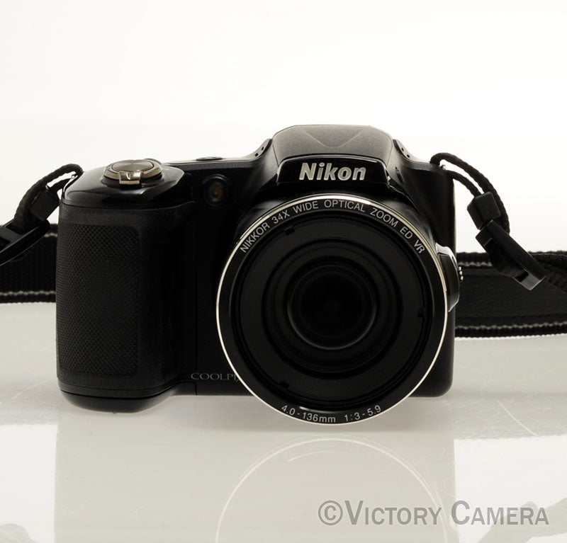 Nikon CoolPix L830 Black 16mp Digtial Point &amp; Shoot Camera [EXC+] - Victory Camera