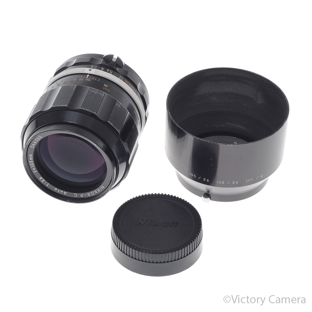 Nikon Nikkor-P.C 105mm f2.5 Photomic non-AI Telephoto Prime Lens [EXC] - Victory Camera