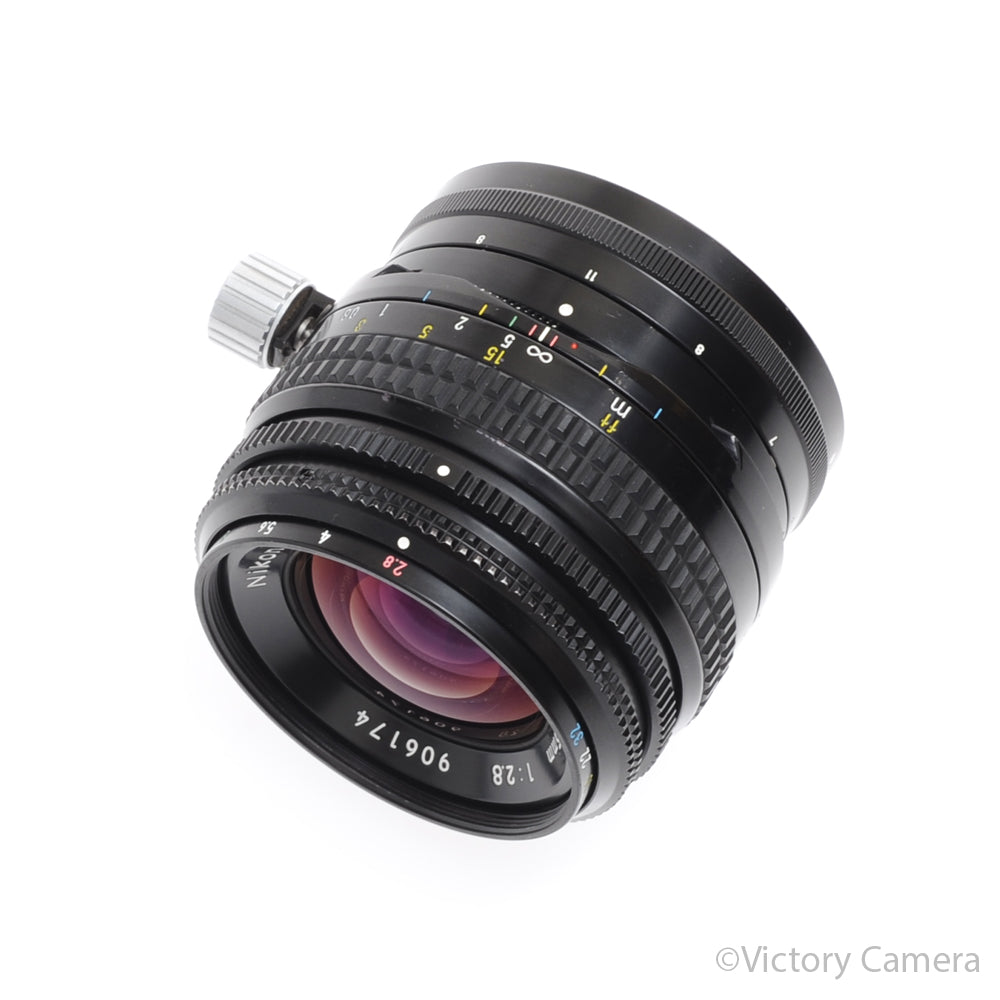 Nikon PC-Nikkor 35mm f2.8 Manual Focus Shift Non-AI Lens [EXC+] - Victory Camera