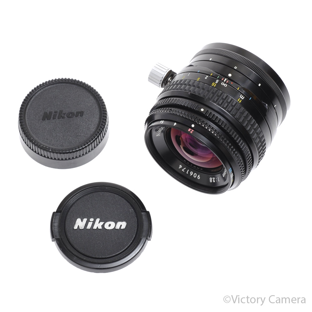 Nikon PC-Nikkor 35mm f2.8 Manual Focus Shift Non-AI Lens [EXC+] - Victory Camera