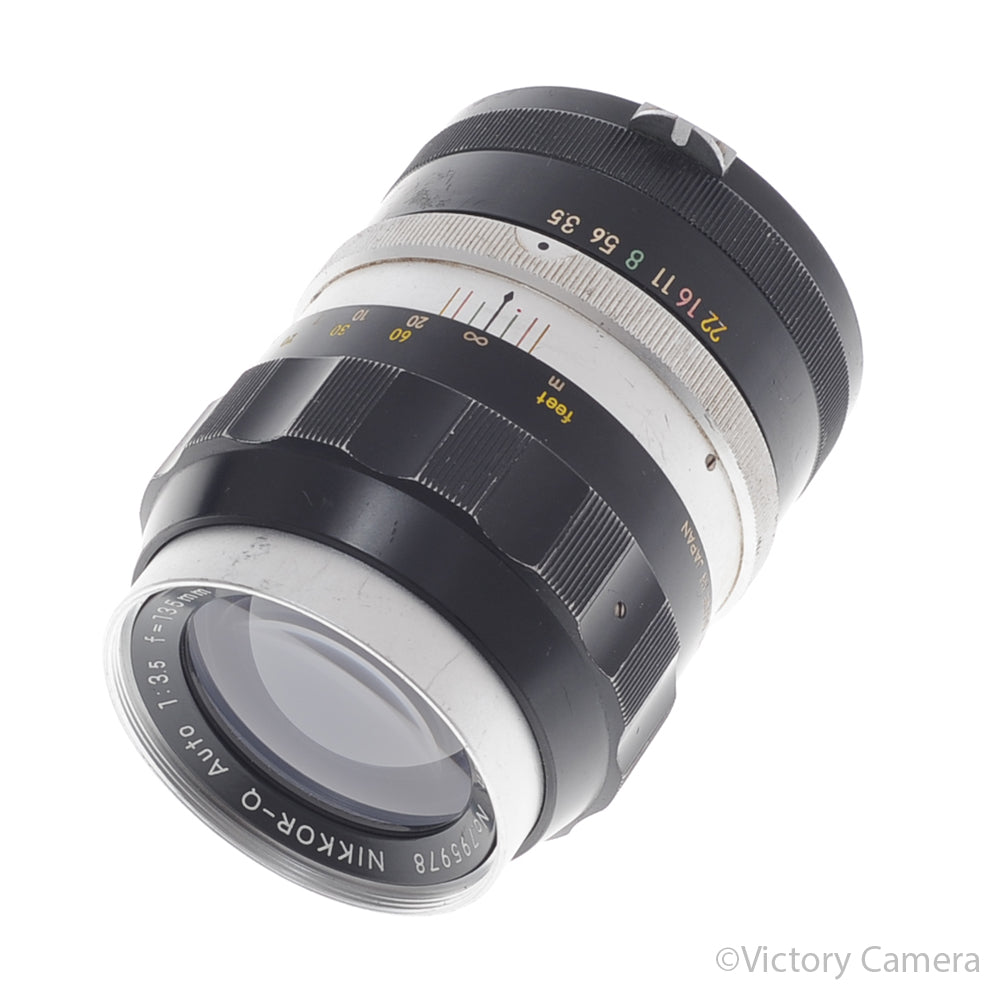 Nikor Nikkor-Q Auto 13.5cm 135mm f3.5 Non-AI Telephoto Lens [EXC] image 1
