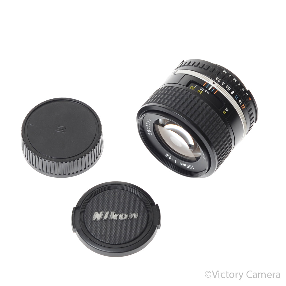 Nikon Series E 100mm f2.8 AI-S Telephoto Prime Lens [EXC+]