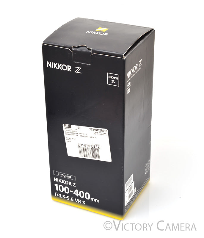 Nikon Nikkor Z 100-400mm f4.5-5.6 VR S Telephoto Z Mount Zoom Lens [MINT] - Victory Camera