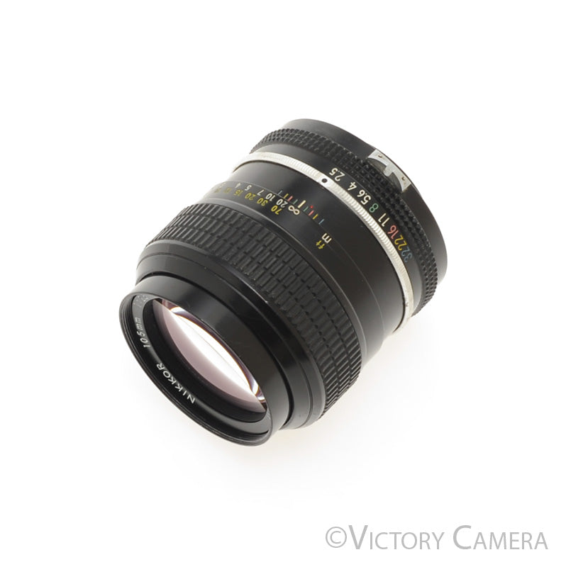 Nikon Nikkor 105mm f2.5 Late Photomic Non-AI Prime Lens [EXC] - Victory Camera