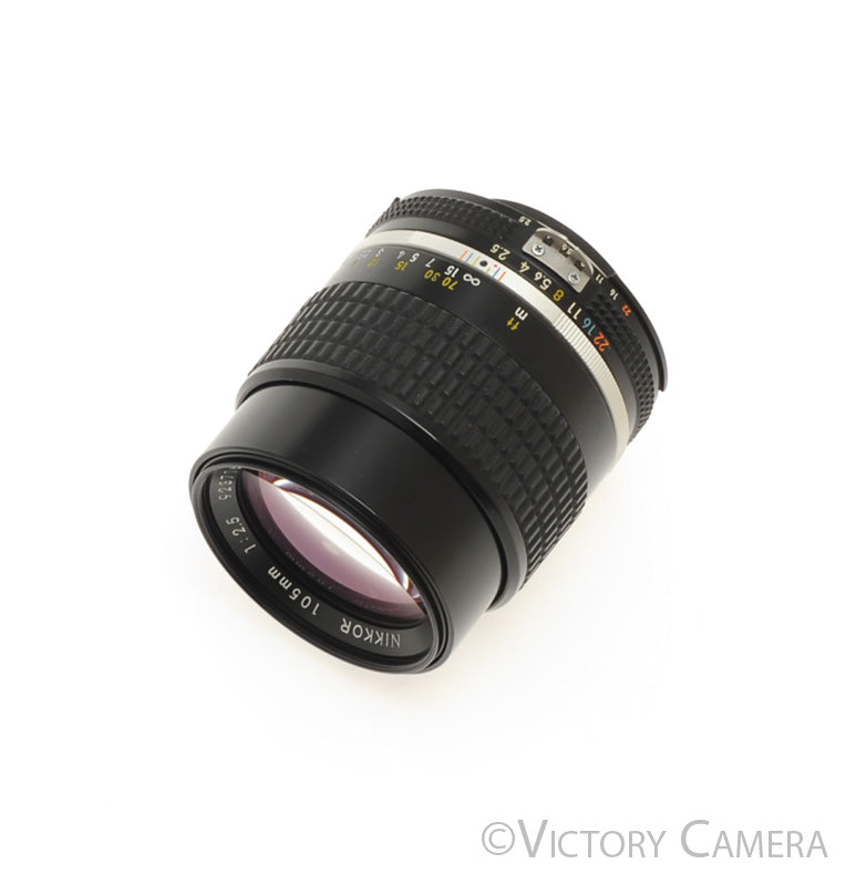 Nikon Nikkor 105mm f2.5 AI-S AIS Prime Portrait Lens [EXC+] - Victory Camera