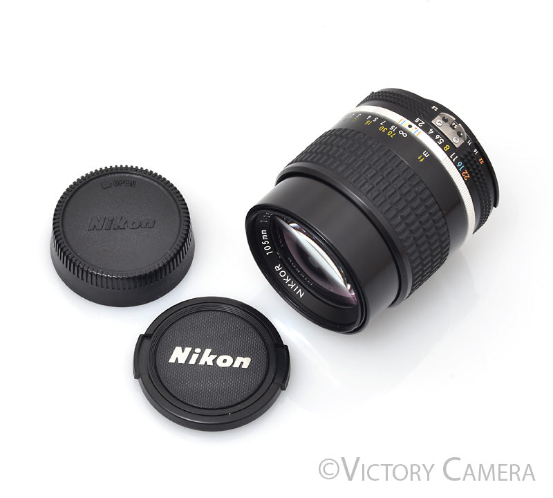 Nikon Nikkor 105mm f2.5 AI-S AIS Prime Portrait Lens [EXC+] - Victory Camera