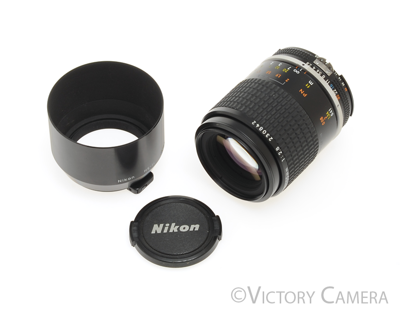 Nikon Micro-Nikkor105mm f2.8 AI-s Macro Lens w/ Shade [EXC+] - Victory Camera