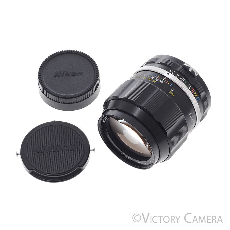 Nikon Nikkor-P 105mm f2.5 Photomic non-AI Telephoto Prime Lens [EXC] - Victory Camera