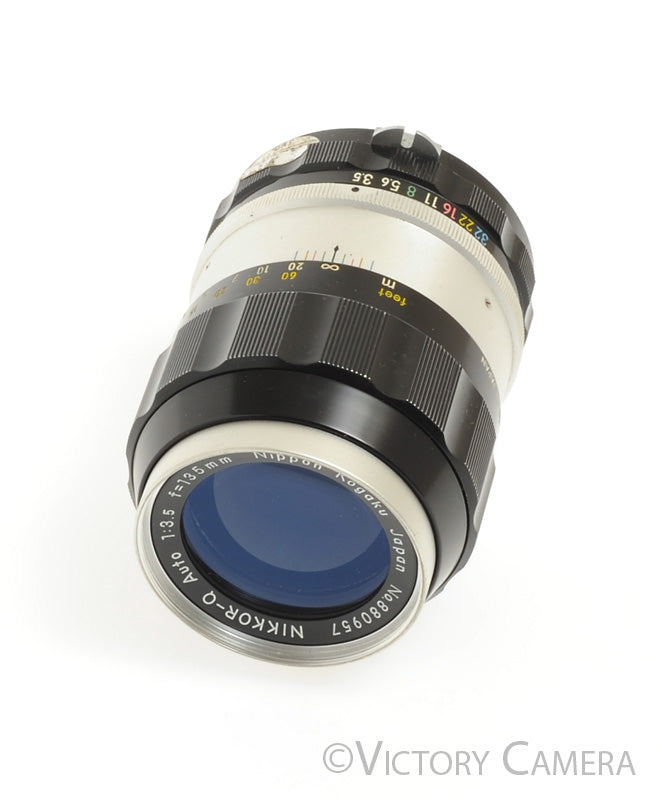 Nikor Nikkor-Q Auto 13.5cm 135mm f3.5 Non-AI Telephoto Lens [GOOD] - Victory Camera